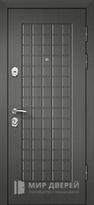 Входная дверь серая снаружи и внутри №17 внешняя - фото