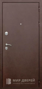 Металлическая дверь с порошковым покрытием №96 внешняя - фото