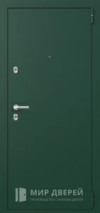 Уличная дверь с порошковым напылением и МДФ №22 внешняя - фото