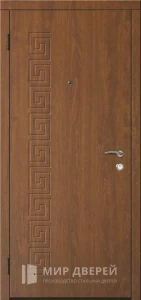 Входная дверь МДФ без фрезеровки №95 внутренняя - фото